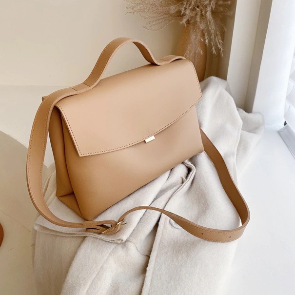 Damen-Lederhandtasche M1274 khaki