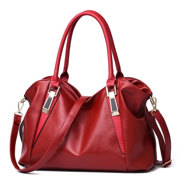 Damen-Lederhandtasche M1517 weinrot