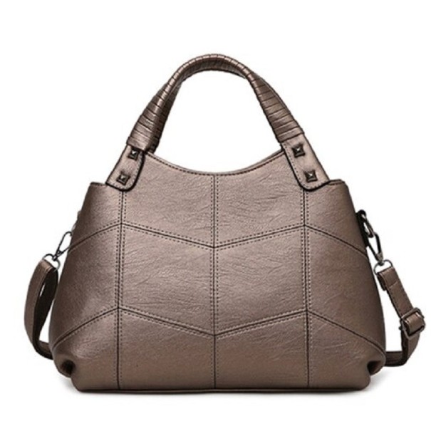 Damen-Lederhandtasche M1537 bronze