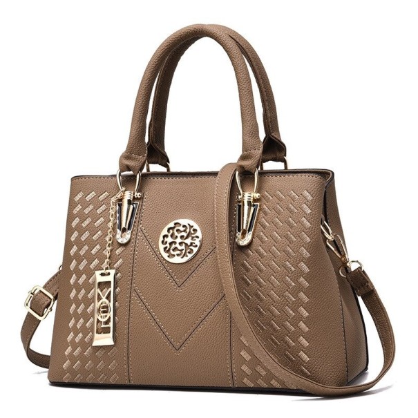Damen-Lederhandtasche M780 braun