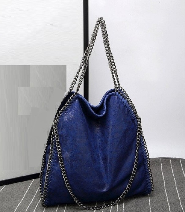 Damen-Lederhandtasche M945 dunkelblau