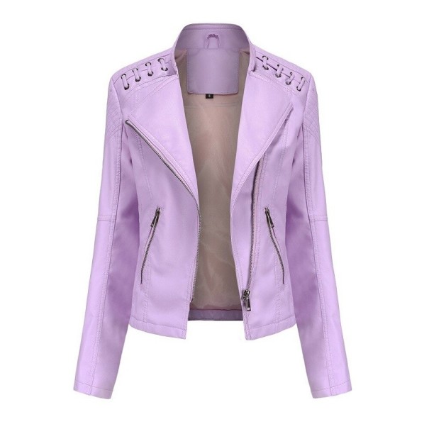 Damen-Lederjacke P1766 lavendel XL
