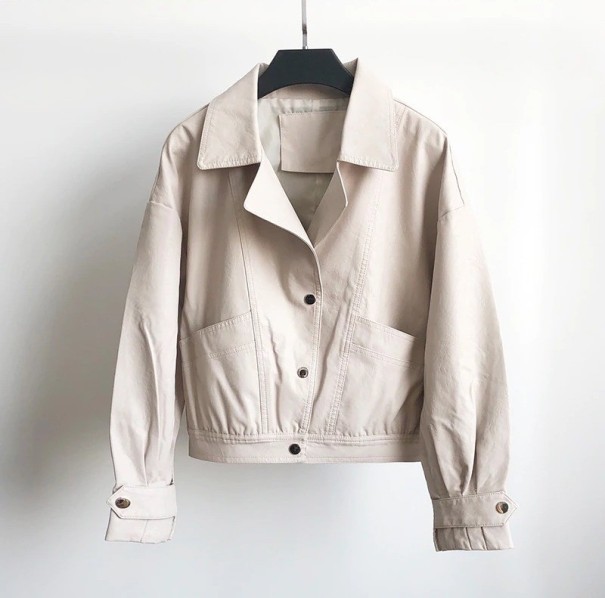 Damen Lederjacke P2500 creme L