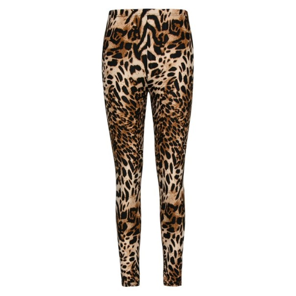 Damen-Leggings mit Leopardenmuster J521 1