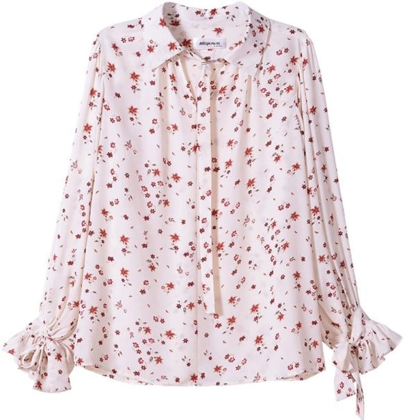 Damen lockeres Bluse mit Blumenmuster M