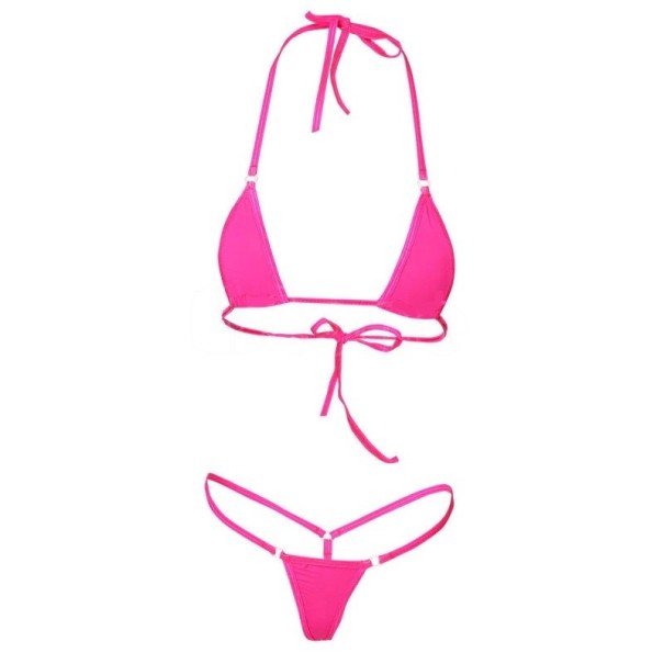 Damen-Micro-Bikini P399 dunkelrosa