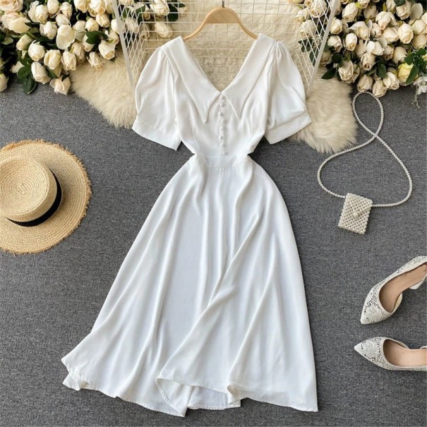Damen-Midikleid P924 weiß XS