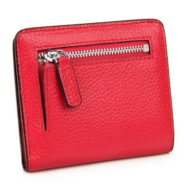 Damen-Minibrieftasche aus Leder M266 rot