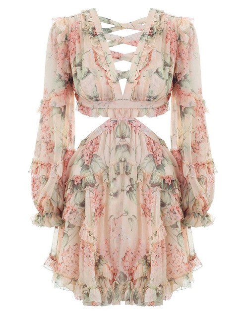 Damen-Minikleid mit Ärmeln M 2