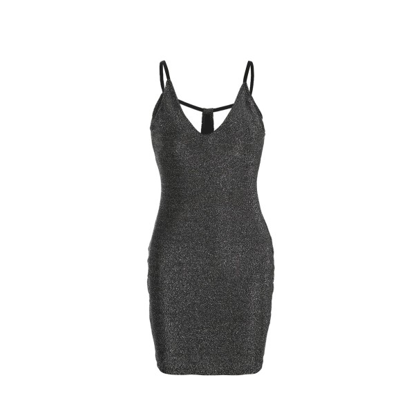 Damen-Minikleid mit tiefem Ausschnitt L