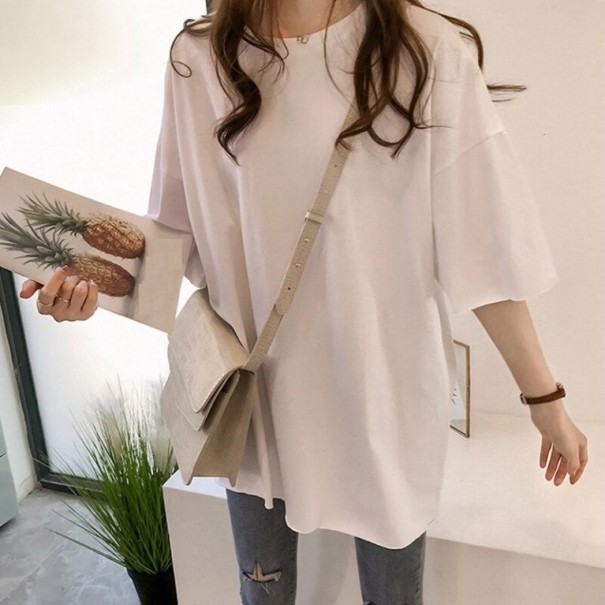Damen-Oversize-T-Shirt B84 weiß M
