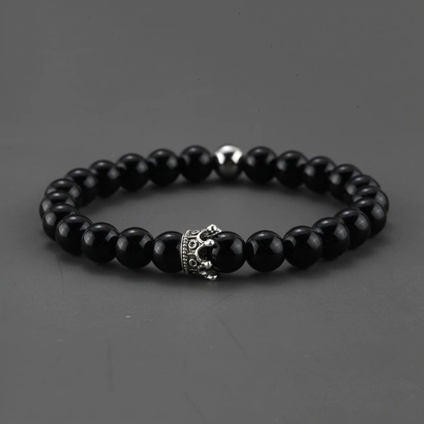 Damen-Perlenarmband mit Krone 16,5 cm 1