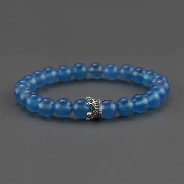 Damen-Perlenarmband mit Krone 18 cm 16