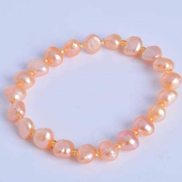 Damen-Perlenarmband P95 rosa 20 cm