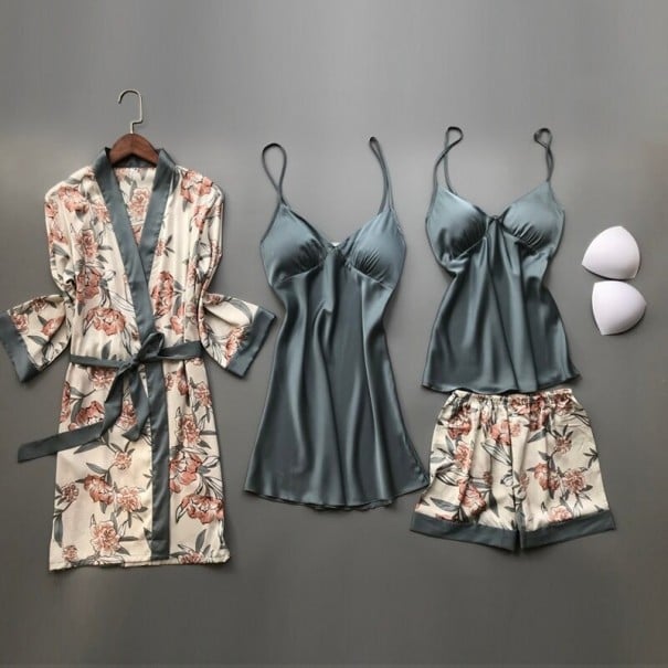 Damen-Pyjama-Set P2674 blau S