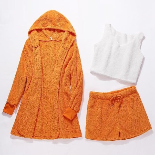 Damen Pyjama Set P2773 orange XS