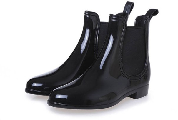 Damen-Reitstiefel aus Leder J1721 schwarz 38