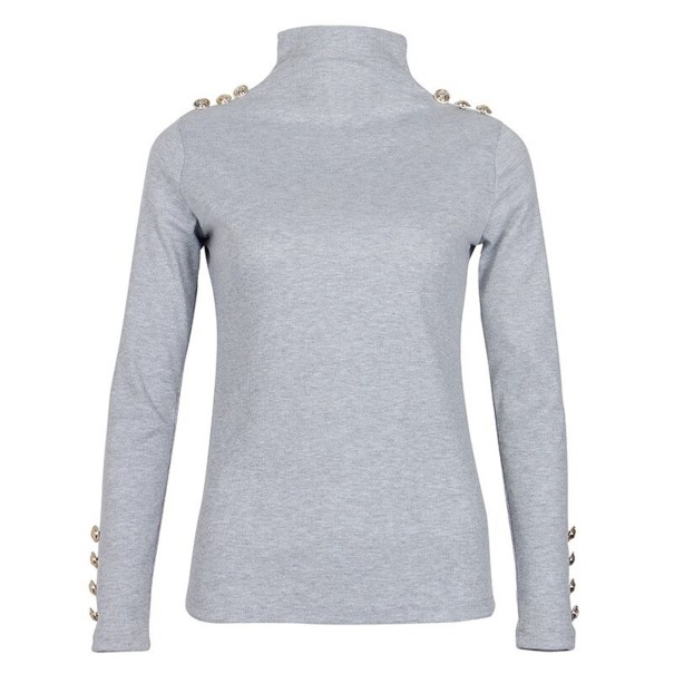 Damen-Rollkragenpullover A2183 grau S