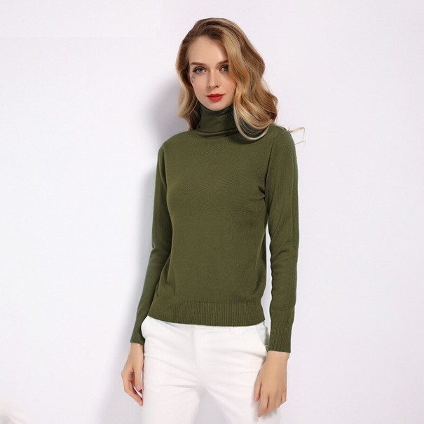 Damen-Rollkragenpullover A2961 armeegrün S
