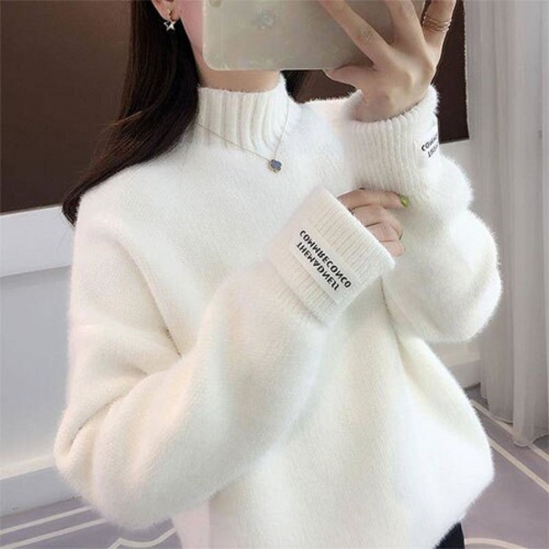 Damen-Rollkragenpullover A2973 weiß S
