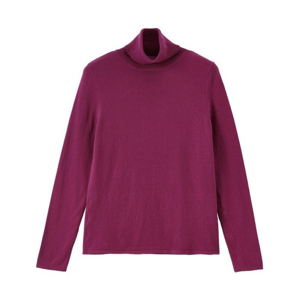 Damen-Rollkragenpullover G372 weinrot M