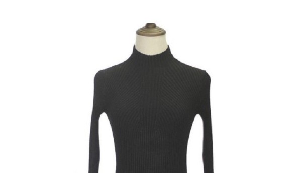 Damen-Rollkragenpullover J3274 dunkelrosa