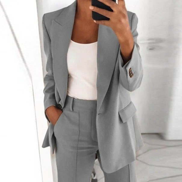 Damen-Sakko P1347 grau XS