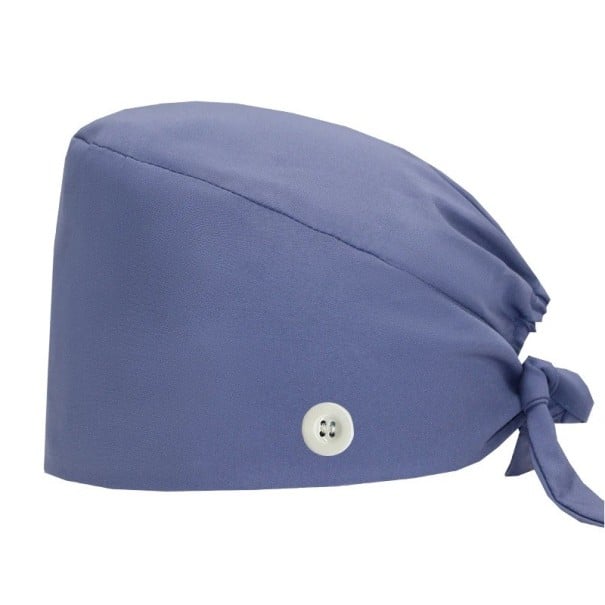 Damen Schal einfarbig mit Knopf schnelltrocknend universelle Größe Polyester Spandex lila für Gesundheitswesen Arbeit azurblau