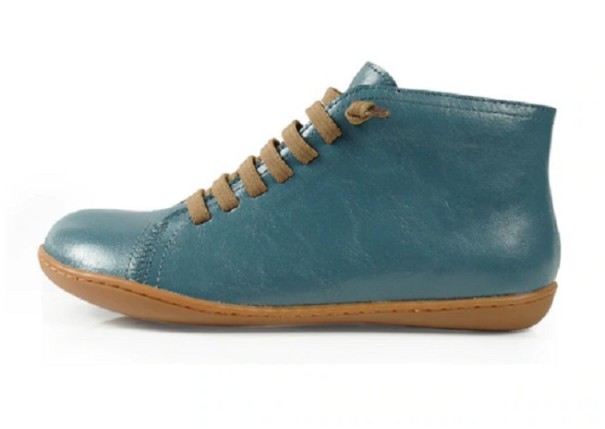 Damen-Schnürstiefeletten blau 36