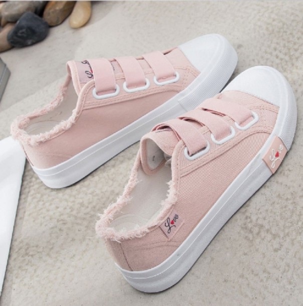 Damen-Sneaker Katie mit Klettverschluss J1788 rosa 36