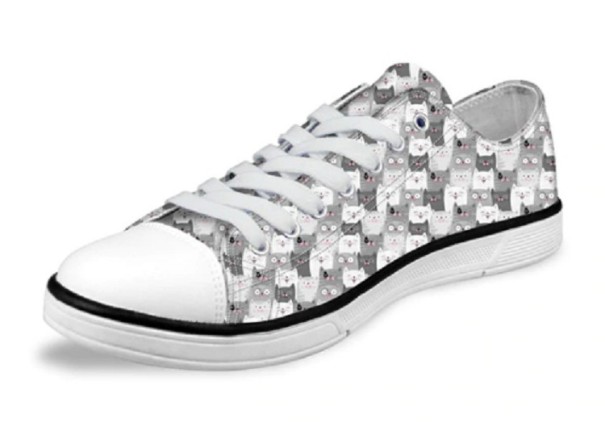 Damen-Sneaker mit Katzenprint 37