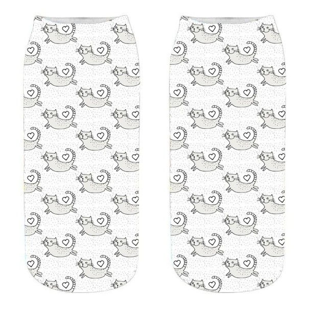 Damen-Socken mit Katzen A665 11