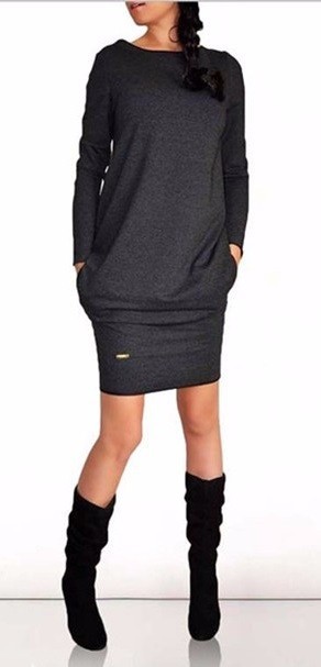 Damen-Sommerkleid J1739 schwarz S