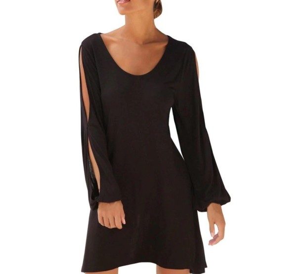 Damen-Sommerkleid mit Schlitzen XL