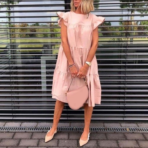 Damen-Sommerkleid P966 rosa M
