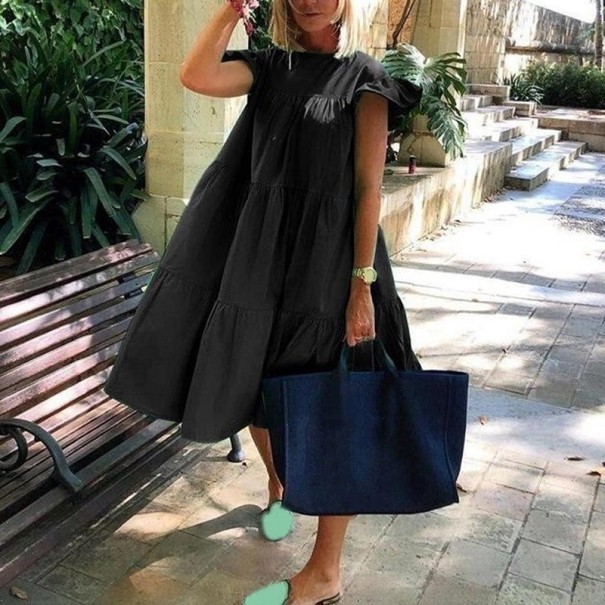 Damen-Sommerkleid P966 schwarz L