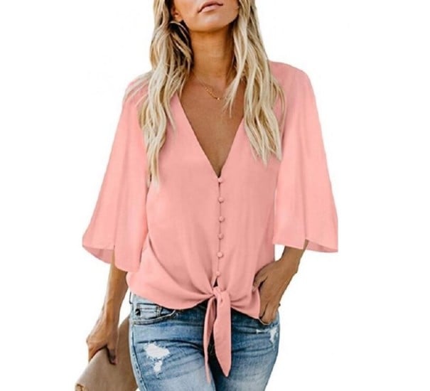 Damen-Sommertop A821 rosa XL