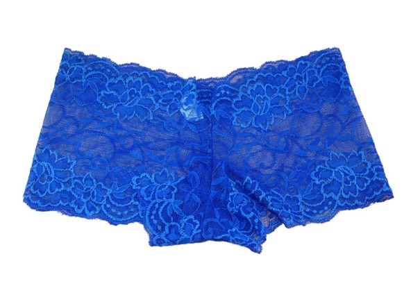 Damen Spitzen-Shorts-Höschen dunkelblau S