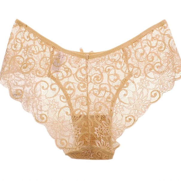 Damen-Spitzenhöschen A700 beige XS