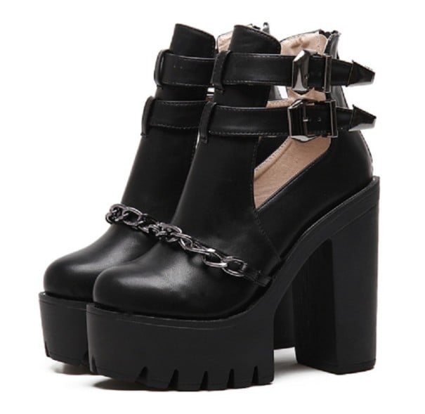 Damen Stiefeletten auf Plattform A649 42