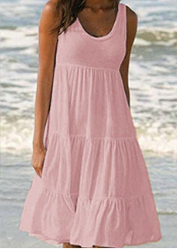 Damen-Strandkleid P943 rosa M