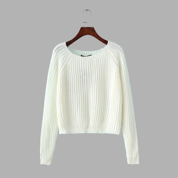 Damen-Strickpullover B42 weiß M