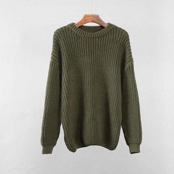 Damen-Strickpullover G220 armeegrün