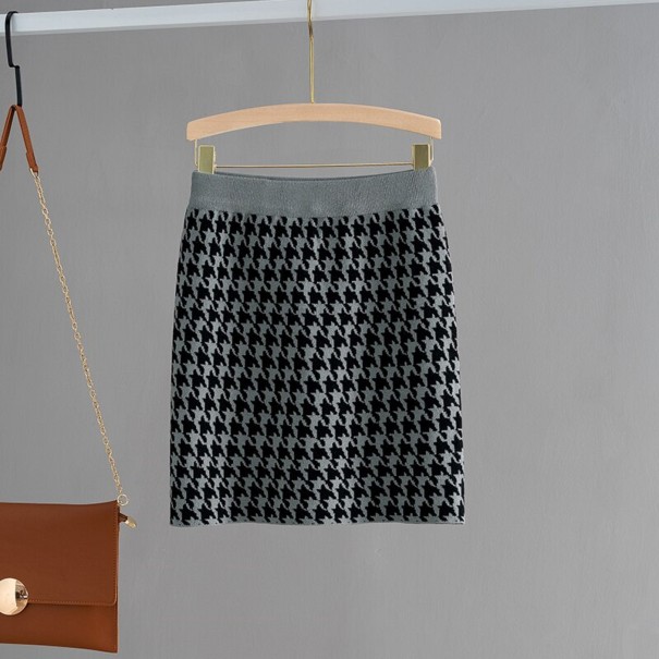 Damen-Strickrock mit Muster 2