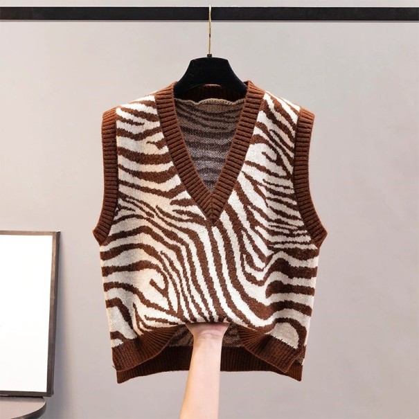 Damen-Strickweste P1470 braun XS
