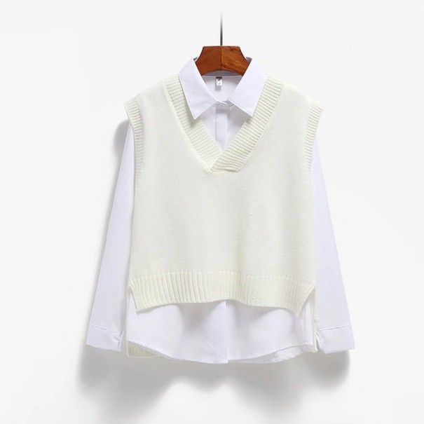Damen-Strickweste P1490 creme S
