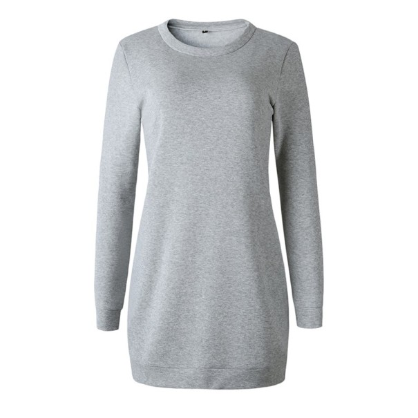 Damen-Sweatshirt-Kleid A9 grau S