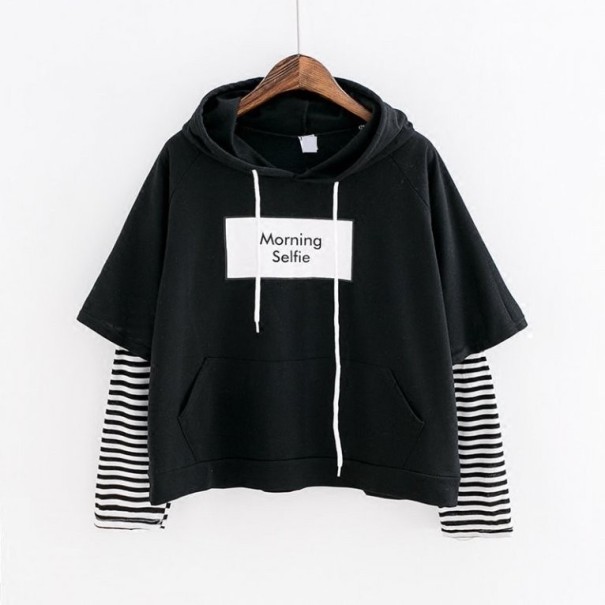 Damen-Sweatshirt mit A16-Aufdruck schwarz M