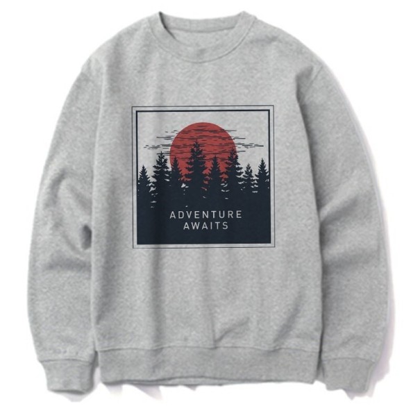 Damen-Sweatshirt mit B23-Aufdruck grau L 1