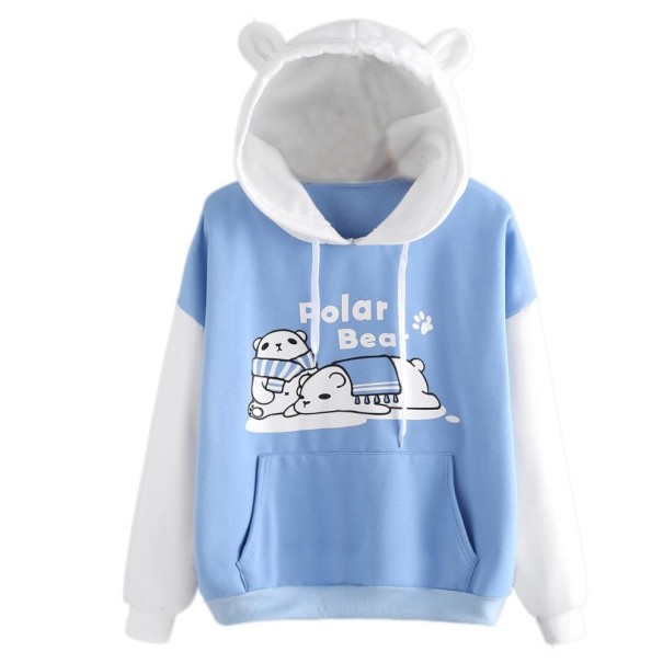 Damen-Sweatshirt mit Eisbär L